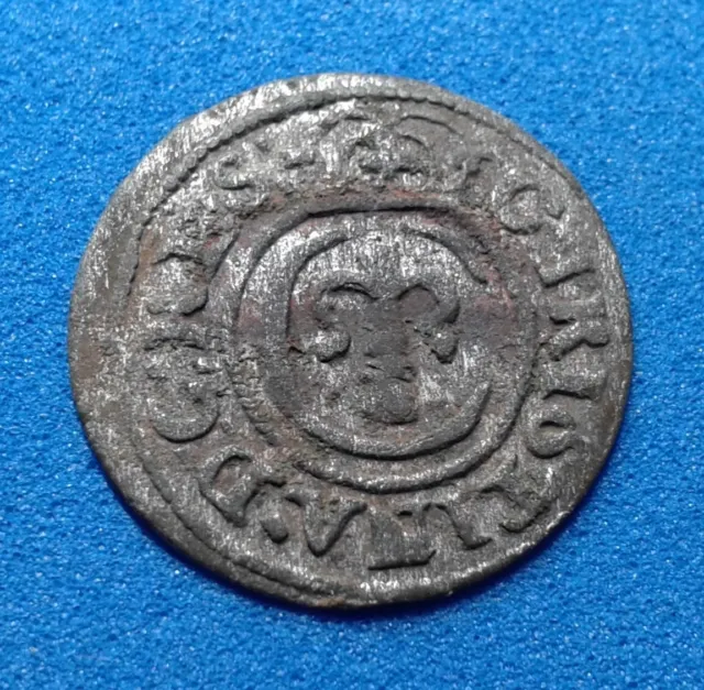 1 Solidus - Christina. Swedish Livonia 1646.