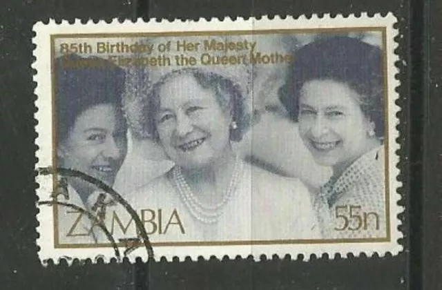 Zambia Sambia Queen Mum Queen Elizabeth II  Stamps  Briefmarken Sellos Timbres