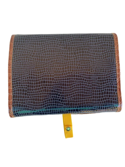 Samantha Brown Travel Organizer in Navy Embossed Croc 3
