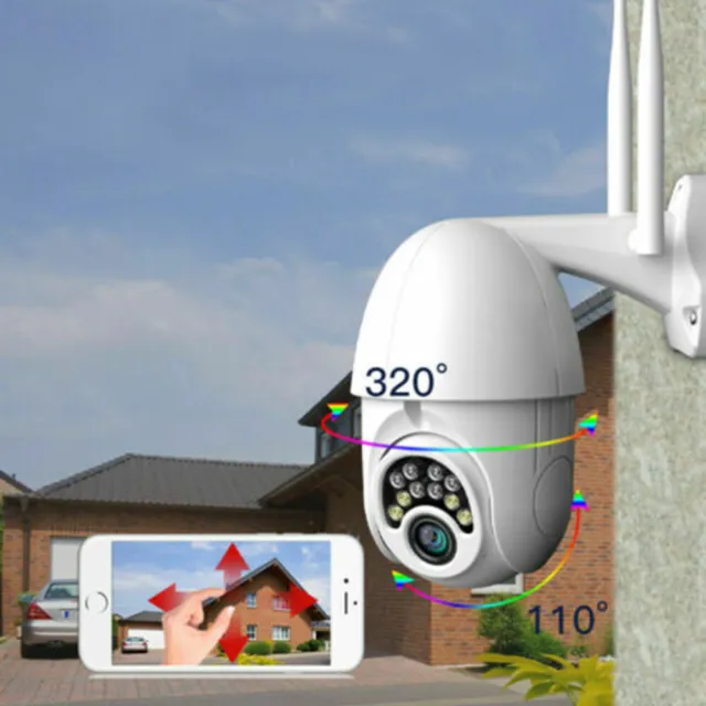 Caméra De Surveillance à 360 Degrés Autour Ou Cctv Montée Sur Un Mur Dans  Un Espace Public.