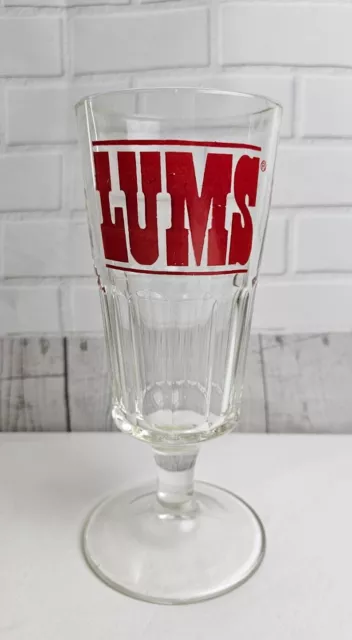 Vintage LUMS Restaurant Large Sundae Milkshake Beer Glass