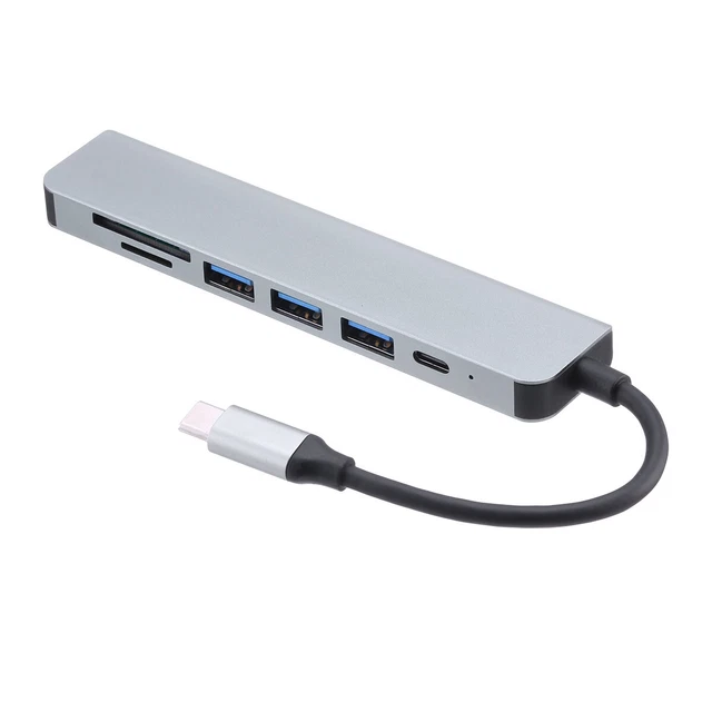 7 in 1 USB-C Type C To USB 3.0 Hub 4K HDMI Multiport Adapter for Macbook Pro/Air