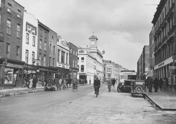 Connell Street in Limerick County Limerick Ireland 1930s Old Photo