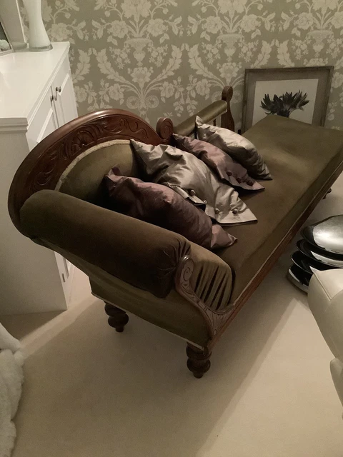 Edwardian Chaise Longue - Dark Green