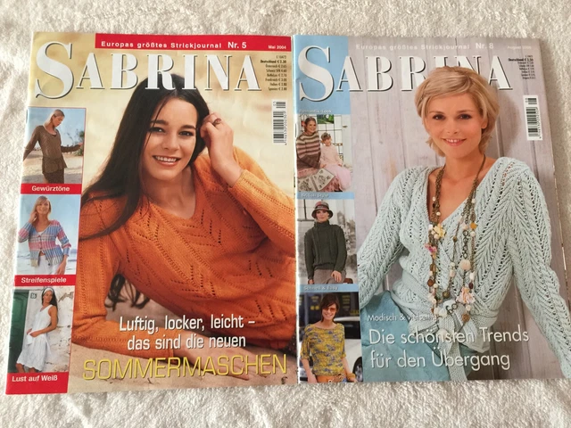 STRICK JOURNAL Sabrina 5/2004 + 8/2006  Handarbeit Stricken