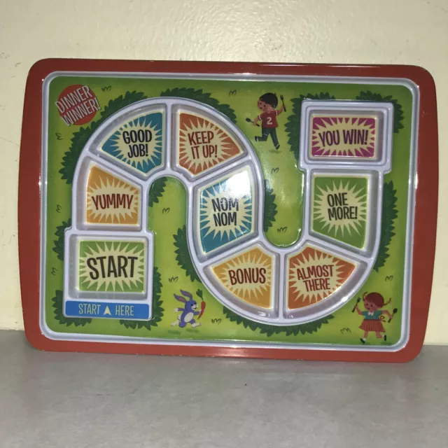 Fred and Friends Dinner Winner Kids Game Childs Melamine Plate