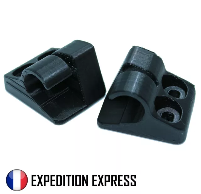 2x SUPPORT AXE GUIDE EMBOUT CLIP DE PLAGE ARRIÈRE PEUGEOT 205 GTI PHASE 2 3D