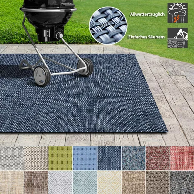 Outdoor Teppich Design Terrassenteppich Meterware Grillschutzmatte Viele Farben