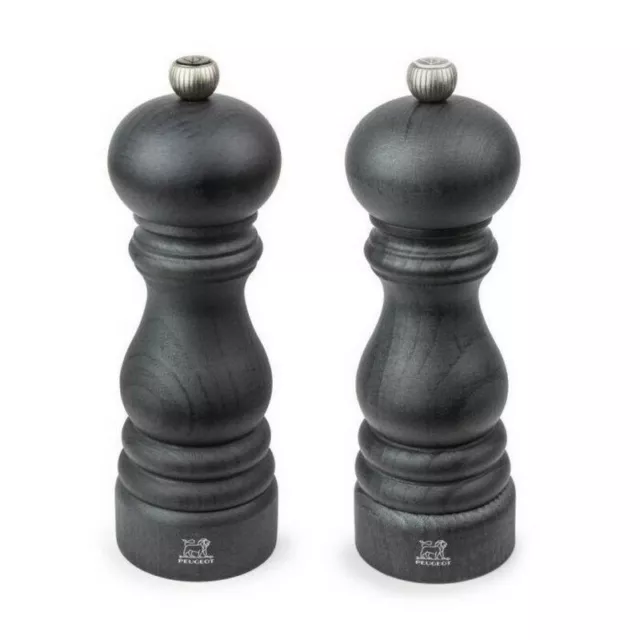 NEW Peugeot Paris Salt & Pepper Mill Duo Graphite 18cm 2pce