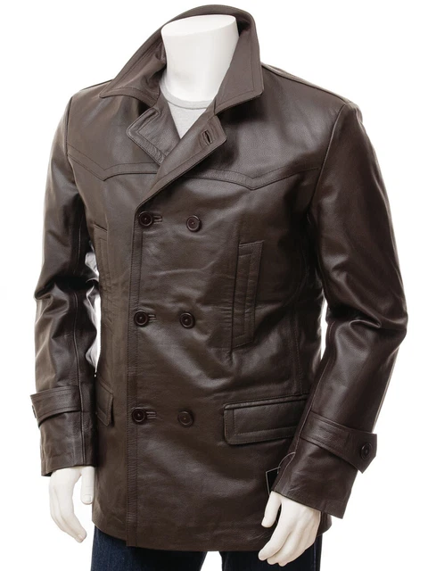 Manteau En Cuir Cognac Marron Femme - Marque Oakwood Taille L - Neuf Avec Étiquettes