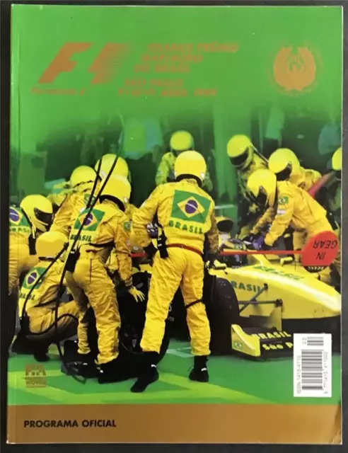 BRAZILIAN GRAND PRIX FORMULA 1 Apr 1999 Sao Paulo F1 Official Race Programme