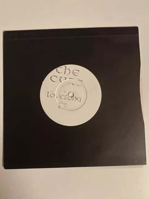 The Cure  - Lovesong UK WHITE LABEL PROMO 7”  vinyl