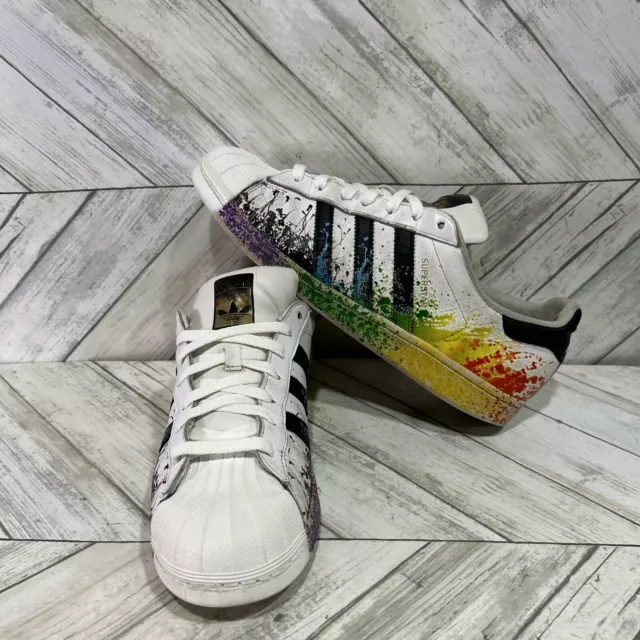 Adidas rainbow hotsell shoes superstar