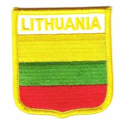 Wappen Aufnäher Litauen Patch Flagge Fahne