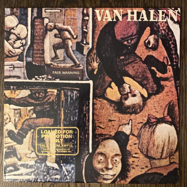 Van Halen Fair Warning Vinyl LP Orig WB Record PROMO RARE VG++