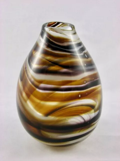 Emma Varga Australian studio glass vase, signed