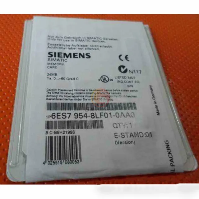 1 pz nuova scheda di memoria Siemens 6ES7954-8LF01-0AA0 mmc 24 MB