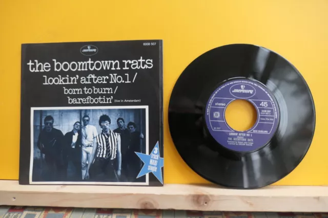 THE BOOMTOWN RATS - Lookin' after No. 1 + 2 Songs 7" 1977 Mercury Dutch PiCvr NM