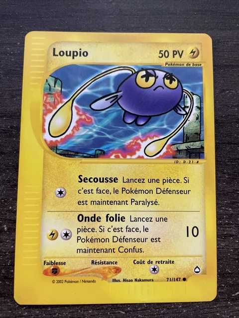 Loupio Commune - Pokemon 71/147 Aquapolis Proche Du Neuf Fr