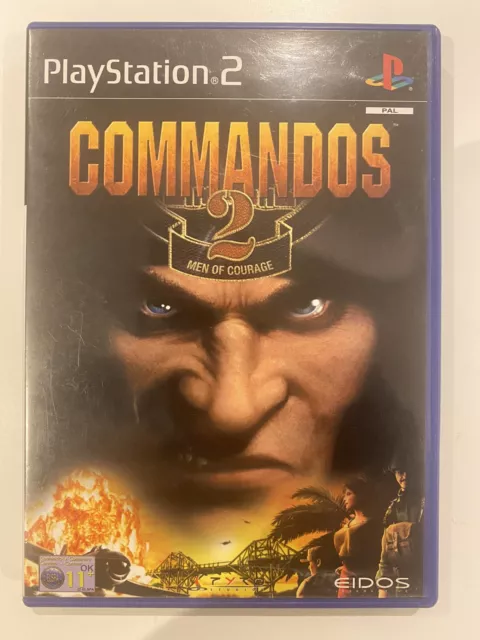 Commandos 2 Men of Courage Game PS2 Playstation 2  - Complete with manual