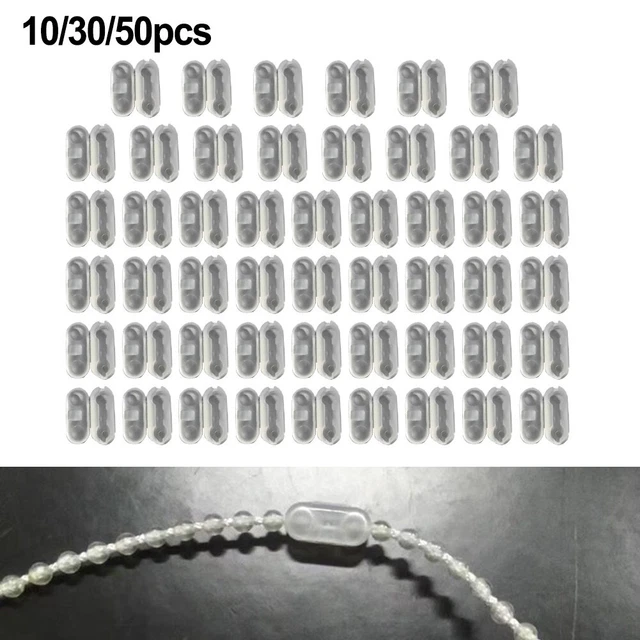 Chaîne De Perles 20m Pour Stores Verticaux En Plastique Blanc - Accessoire Rideaux & Volets