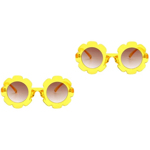 2 pz occhiali da sole montatura trasparente per bambini occhiali girasole per bambini