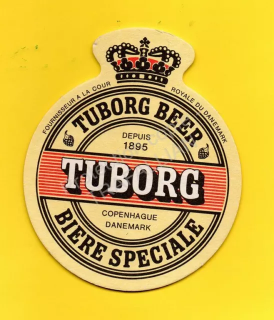 ANCIEN SOUS-BOCK Bière TUBORG coaster beermat bierdeckel