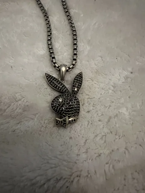 Playboy david yurman necklace And pendant diamond Very rare