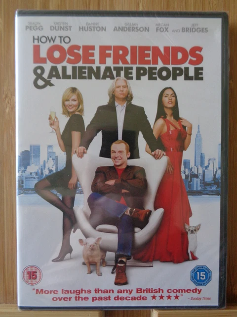 HOW TO LOSE FRIENDS AND ALIENATE PEOPLE (PM UK DVD 2009) Simon Pegg NEW ...