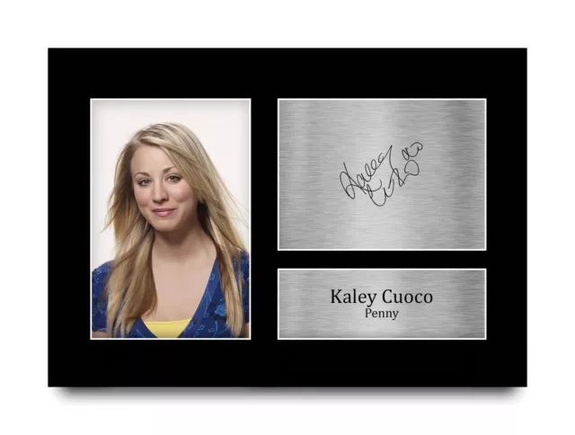 Kaley Cuoco Big Bang Theory Penny Printed Signed Autograph A4 Picture for TV Fan