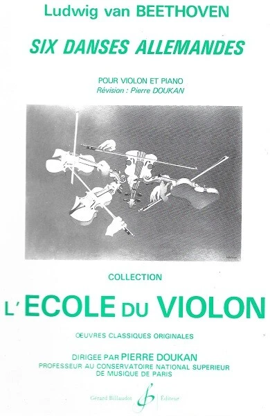Partition pour violon - Ludwig van Beethoven - Six Danses Allemandes