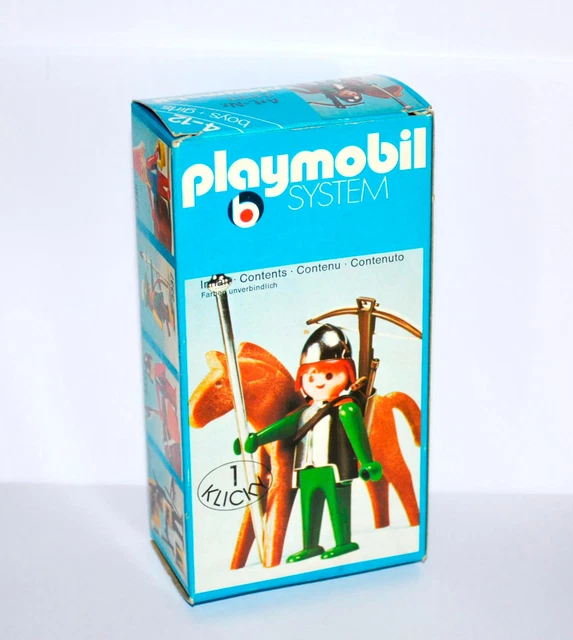 Figurine Playmobil - Moyen-Âge : Chevalier Du Cygne Noir - Référence L4206 - Occasion