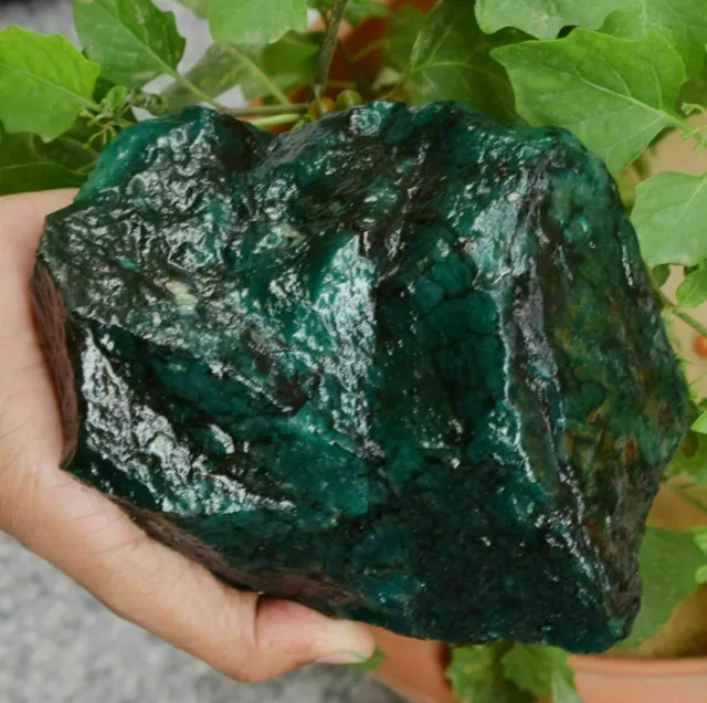 Green Emerald Gemstone Large Natural Colombian 9000 Ct Egl Certified Raw Rough 2