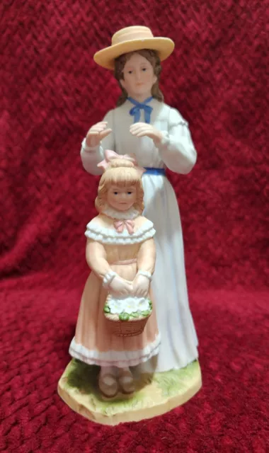 Vintage HOMCO Home Interior Porcelain Mother and Daughter Figurine #1478