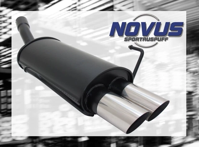 NOVUS Scarico Sportivo Gruppo N ESD 2x 76mm design RL per Opel Astra H berlina GTC
