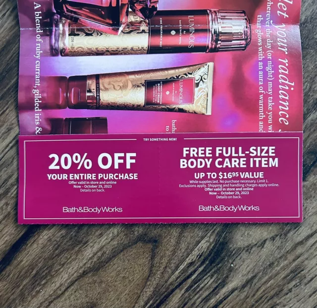 Bath And Body Works Coupons