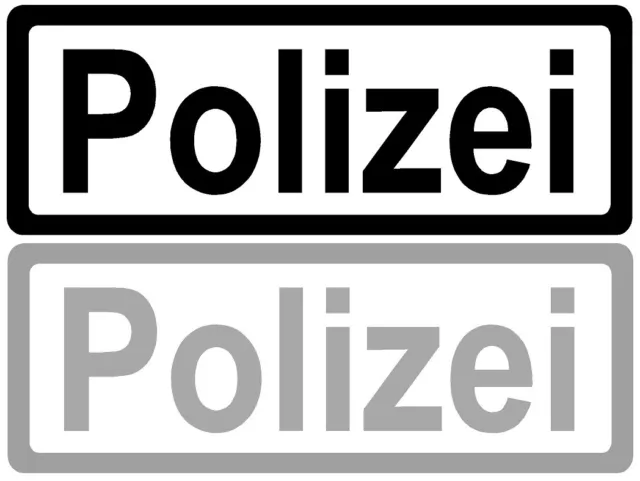 AUFKLEBER SCHRIFTZUG POLIZEI in schwarz, Polizeiaufkleber, Spind  Fensterscheibe EUR 5,99 - PicClick DE