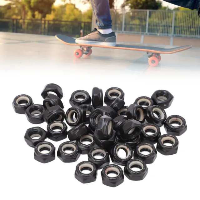 Skateboard Truck Axle Nuts Professional M8 Thread Carbon Steel
