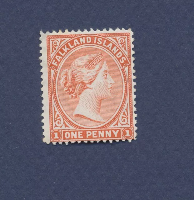 FALKLAND ISLANDS - Scott 12  - MNH, corner crease - 1p Orange - 1902