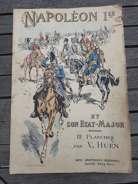 Gravure Ancienne 1894 Napoléon Bonaparte Et Son état-major - Format 28,9x22 Cm, Classique