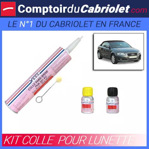 Audi A3 8P cabriolet - Kit de colle pour lunette en verre et pare-brise