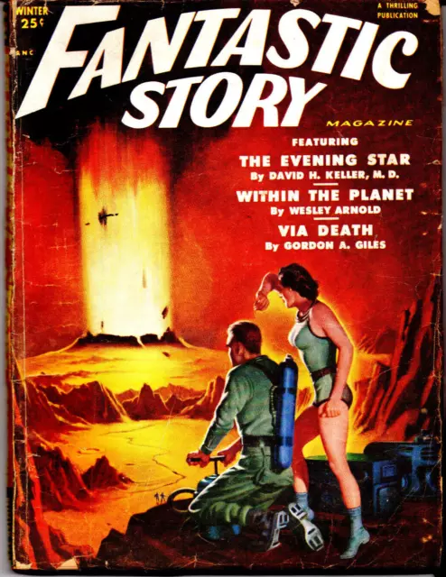 Fantastic Story magazine PULP Winter 1952 Science  Fiction  L. Sprague de Camp