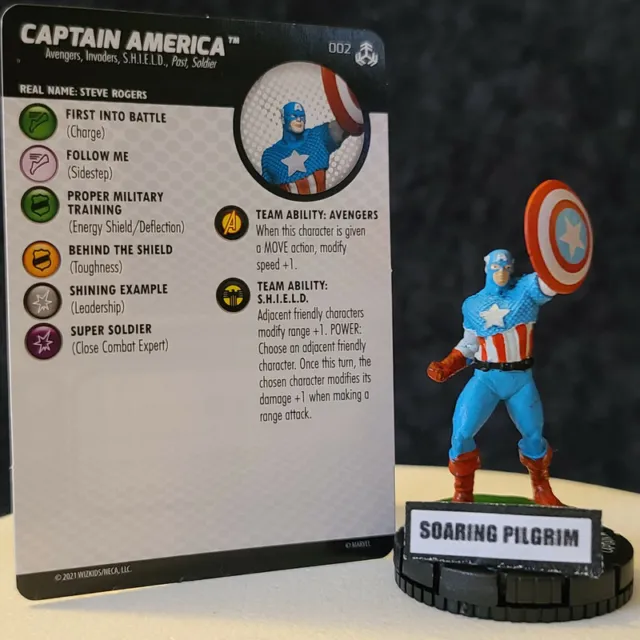 CAPTAIN AMERICA - 002 COMMON War of the Realms Marvel Heroclix #2