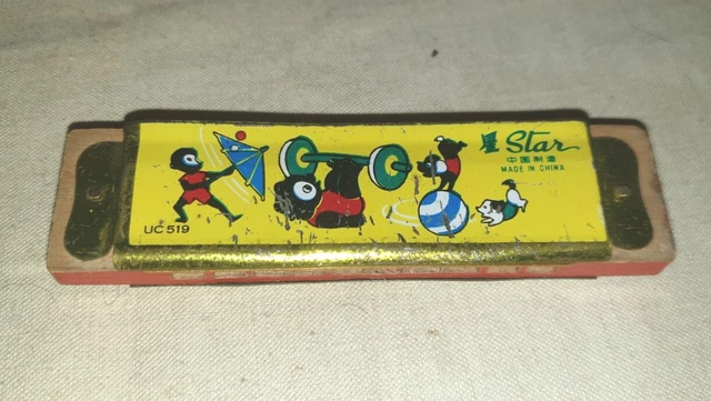 Jouet Ancien :  harmonica ancien d'enfant de marque Star