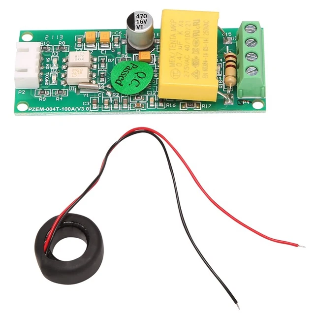 UPGRADED VERSION PZEM-004T Digital AC Meter Ammeter TTL Current Factor ...