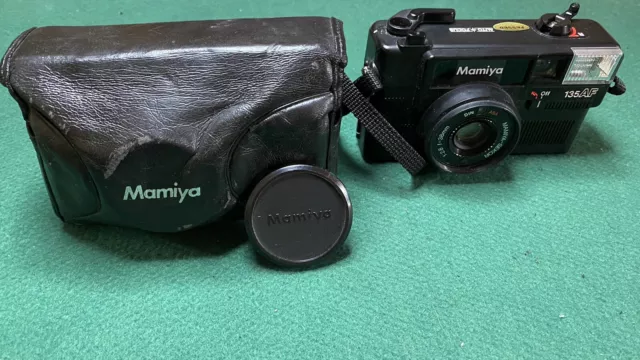 Vintage Macchina fotografica analogica 35mm Mamiya 135 Auto Focus made in Japan