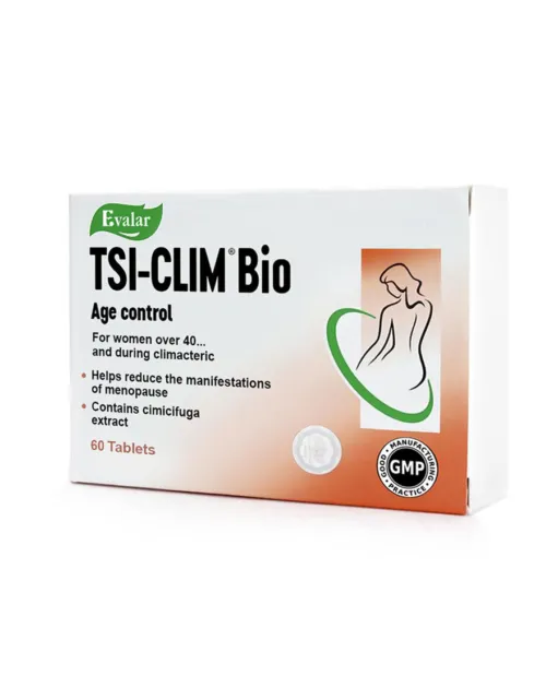 TSI-CLIM 200mg 60 Tablets Menopause Support ЦИ-КЛИМ Эвалар Менопауза 60 таблеток