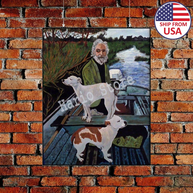 Goodfellas Painting Old Man with Dogs Movie Black Poster Size 16" x 20"