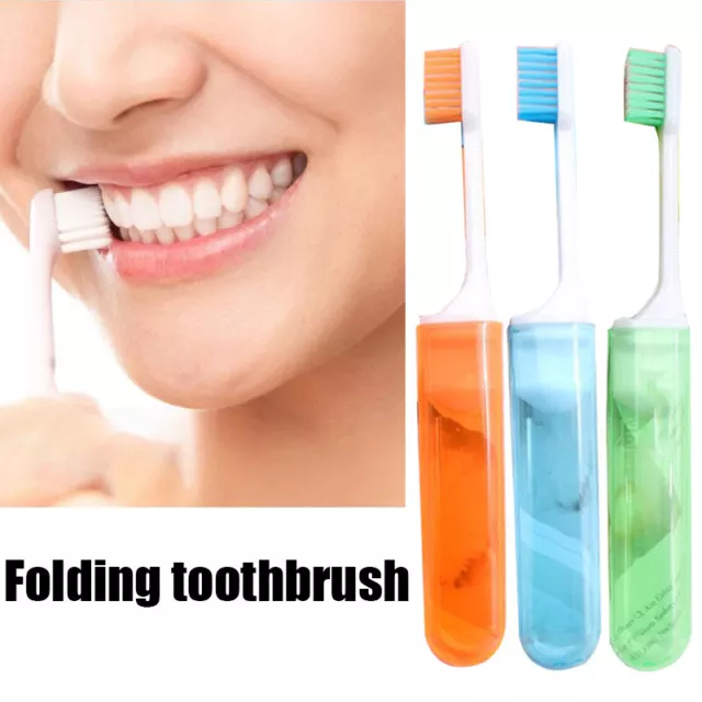 Portable Folding Toothbrush Travel Soft Toothbrush Tooth Clean Camping Hiking