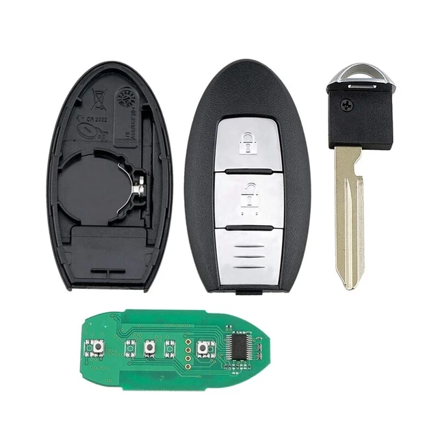2 Boutons Clé de Voiture à Distance Intelligent Clé D'ÉTui Porte-Bonheur J43683